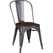 alanis black walnut dining chair   