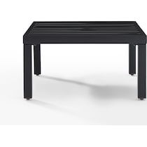 alas black outdoor end table   