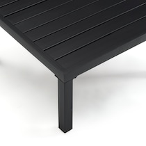 alas black outdoor end table   