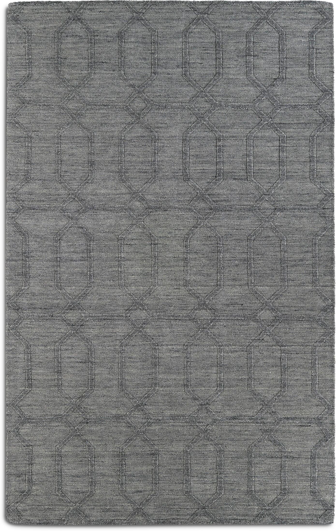 Alaya 2' x 3' Rug - Gray | Value City Furniture