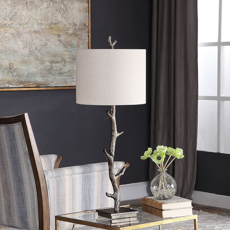 albero dark brown table lamp   