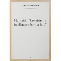 albert einstein white wall art   