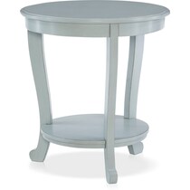 albert gray side table   