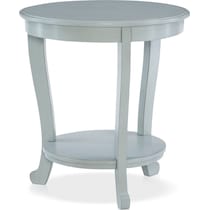 albert gray side table   