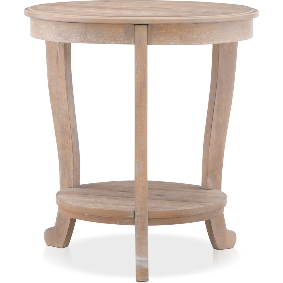 albert light brown side table   