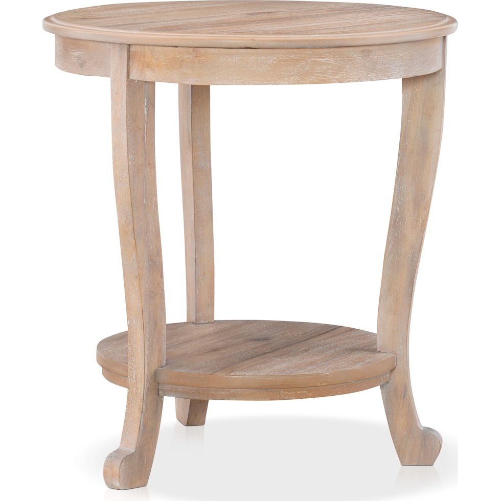 albert light brown side table   