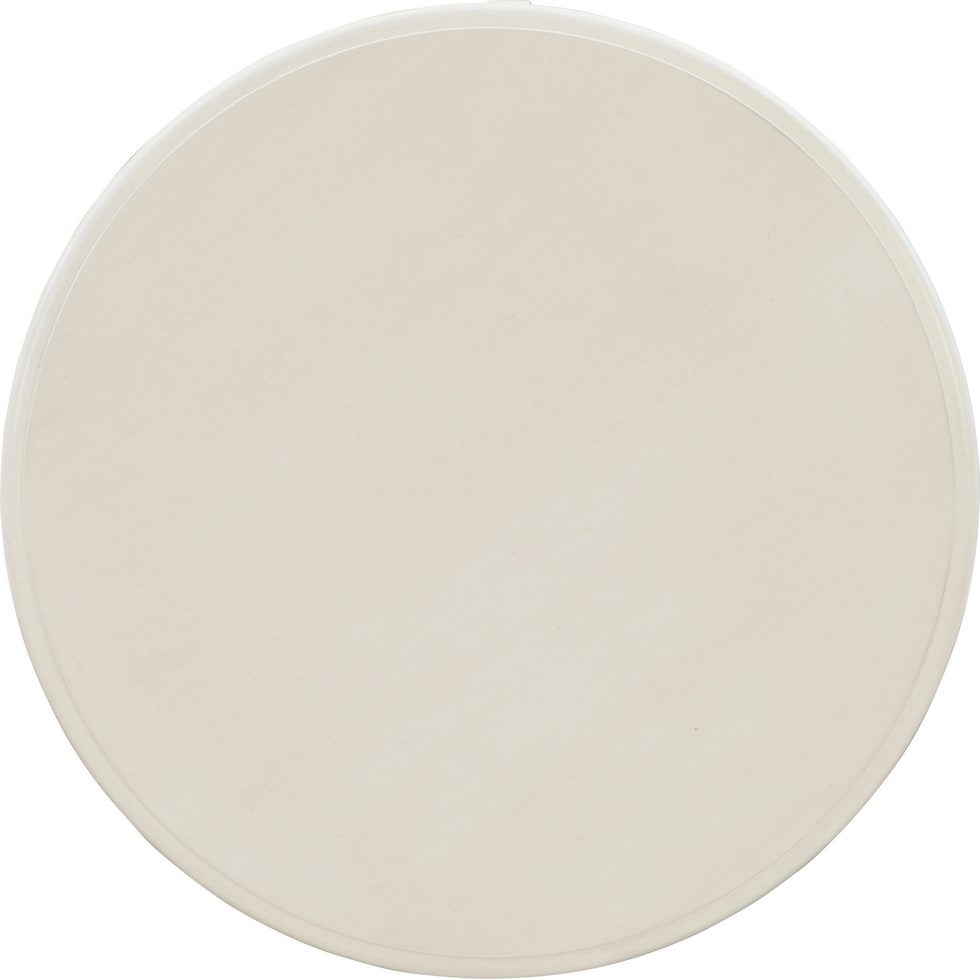 albert white side table   