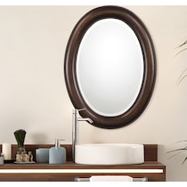 albertus dark brown mirror   