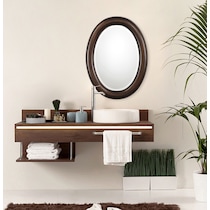 albertus dark brown mirror   