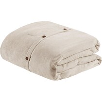 albie light brown full queen bedding set   