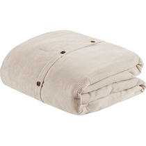 albie light brown full queen bedding set   