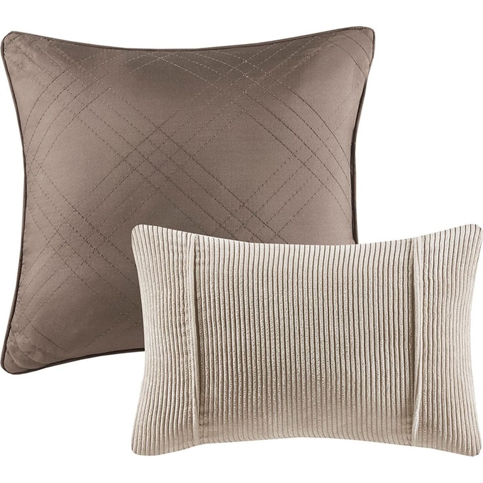 albie light brown full queen bedding set   