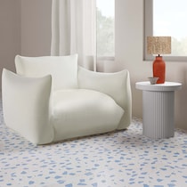 albuquerque white accent table   