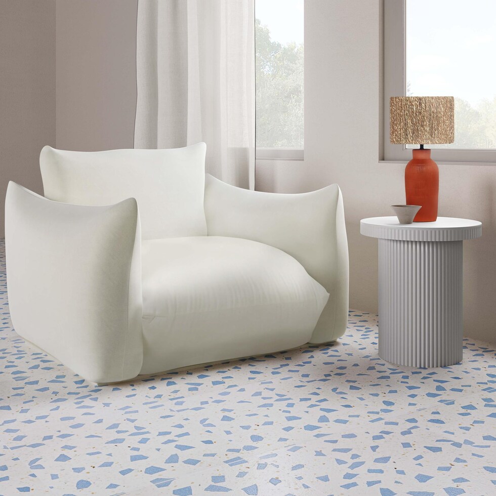 albuquerque white accent table   