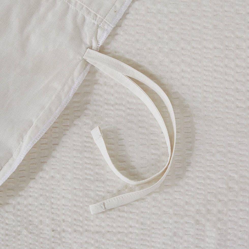 alden white full queen bedding set   