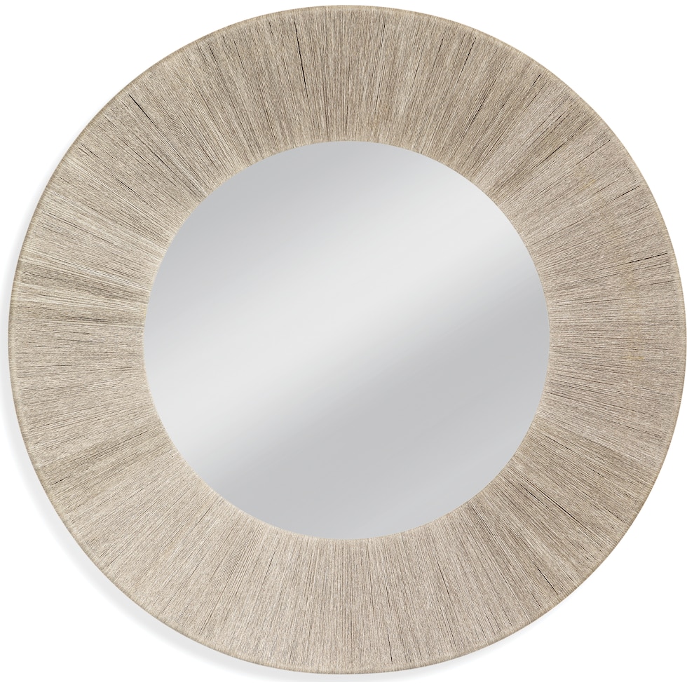 alder gray wall mirror   