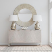 alder gray wall mirror   