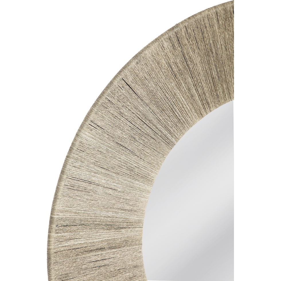 alder gray wall mirror   