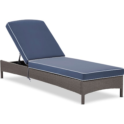 Aldo Outdoor Chaise Lounge - Blue