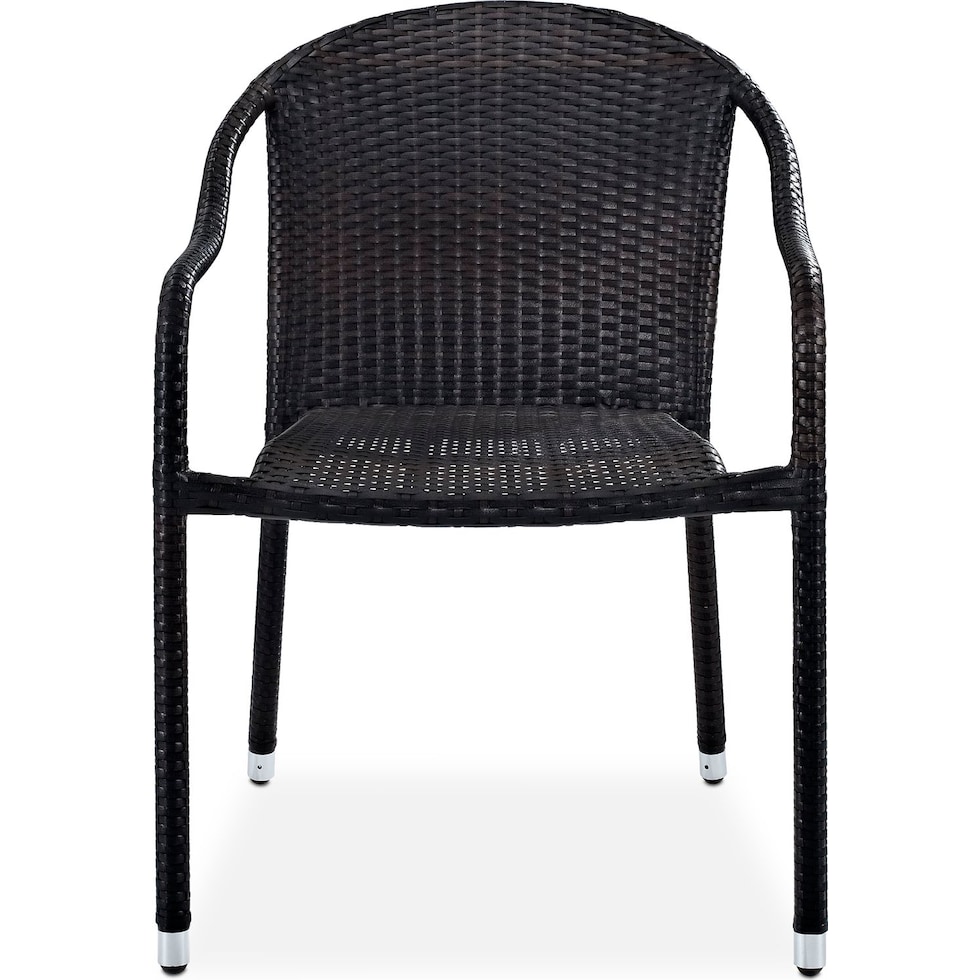 aldo outdoor dark brown outdoor chair set   