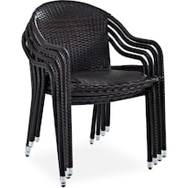 aldo outdoor dark brown outdoor chair set   