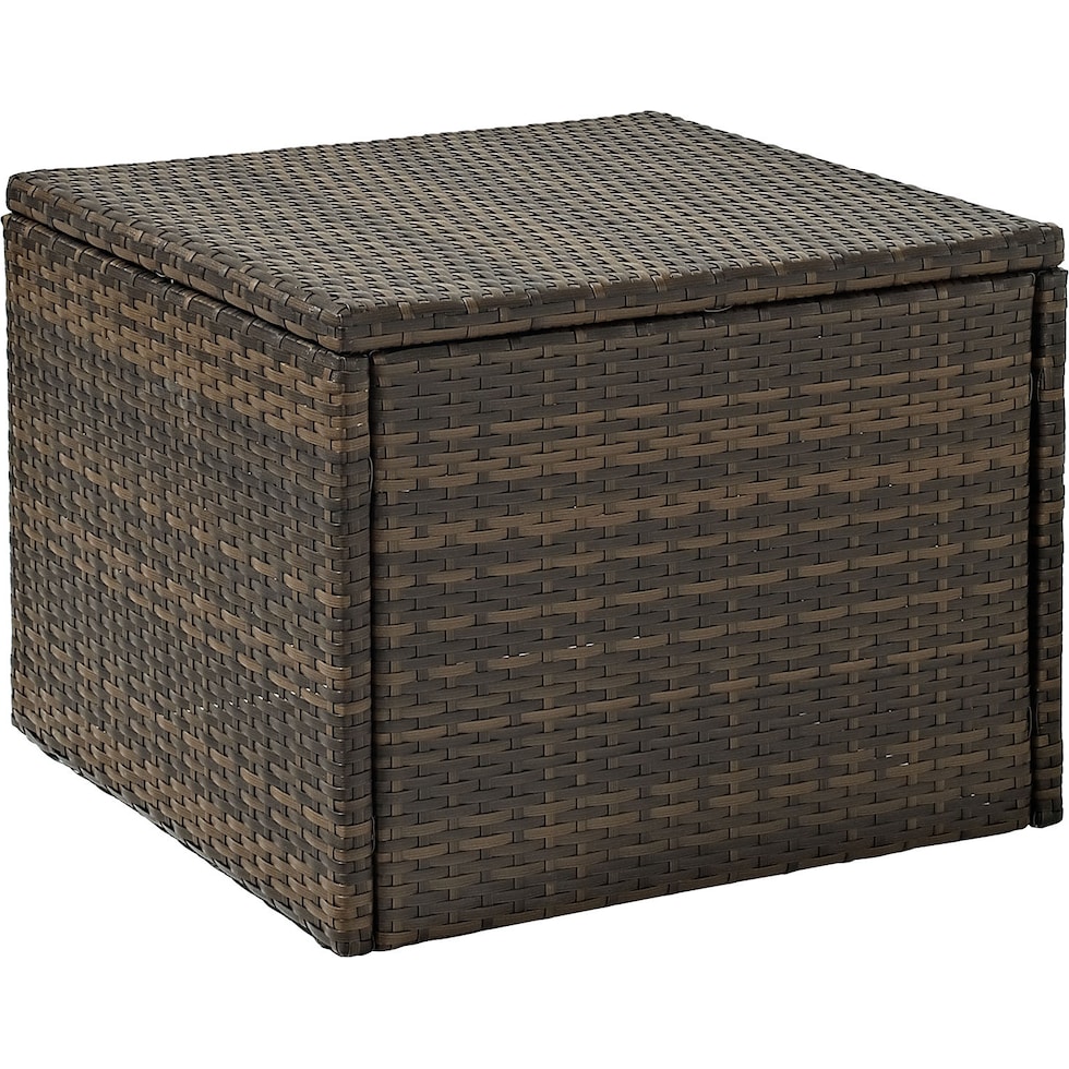 aldo outdoor dark brown outdoor coffee table   