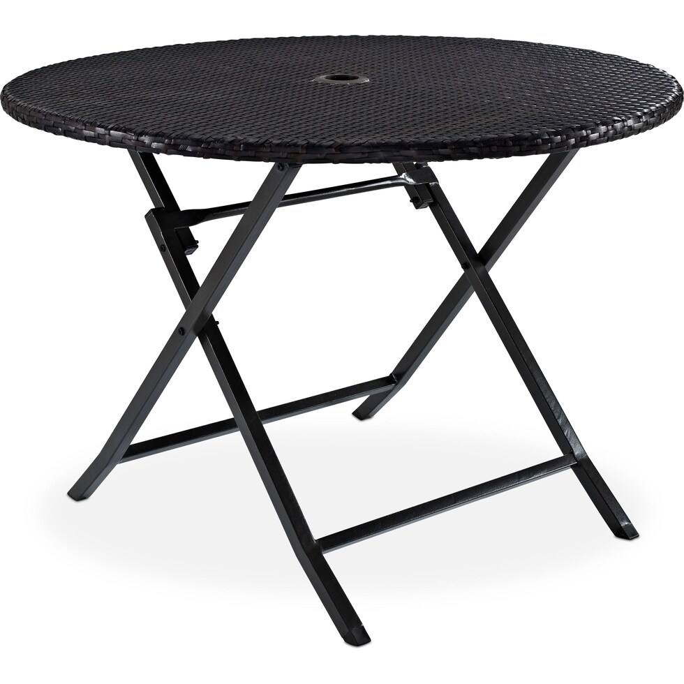 aldo outdoor dark brown outdoor dining table   