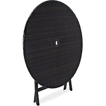 aldo outdoor dark brown outdoor dining table   