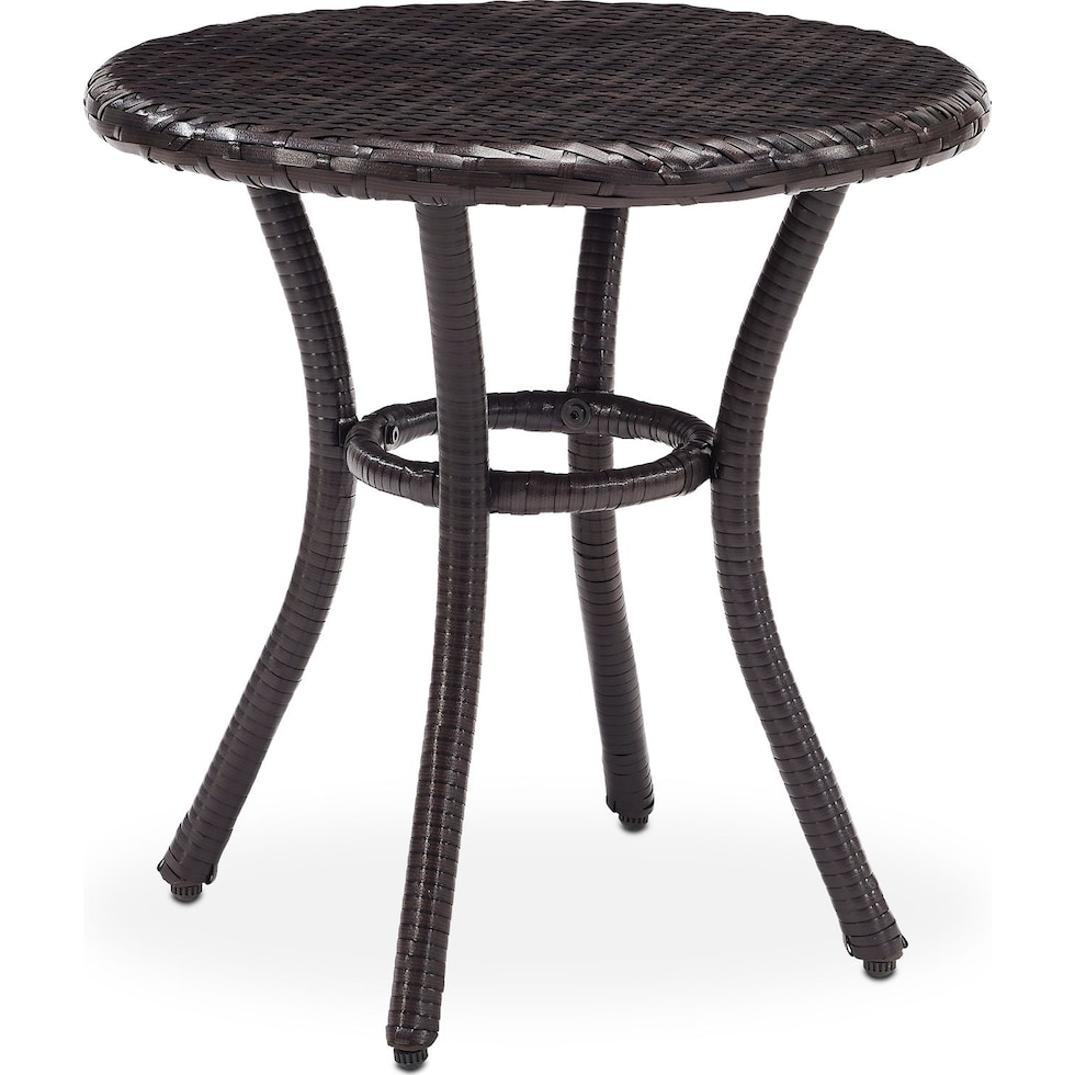 aldo outdoor dark brown outdoor dining table   