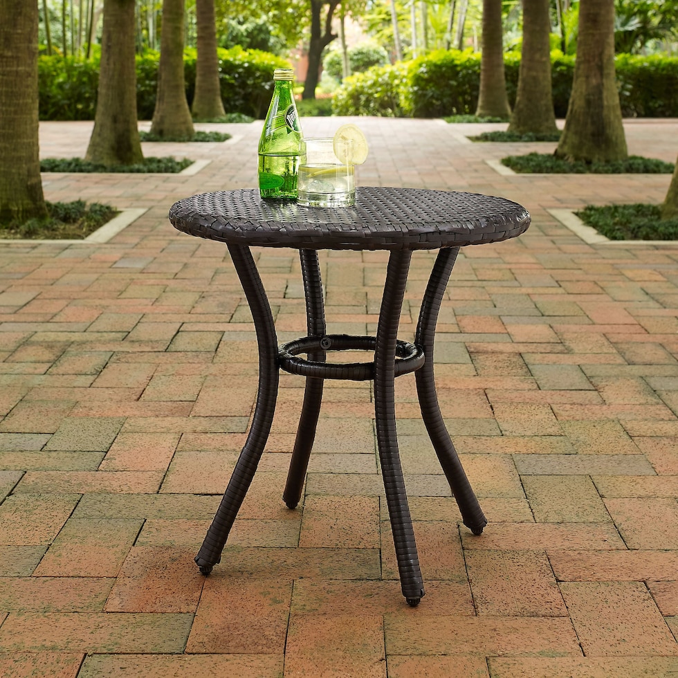 aldo outdoor dark brown outdoor dining table   