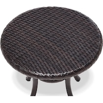 aldo outdoor dark brown outdoor dining table   