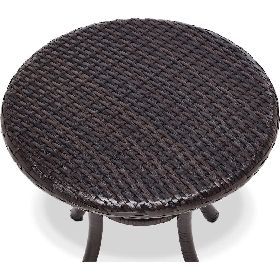 aldo outdoor dark brown outdoor dining table   
