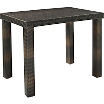 aldo outdoor dark brown outdoor dining table   
