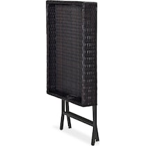 aldo outdoor dark brown outdoor end table   