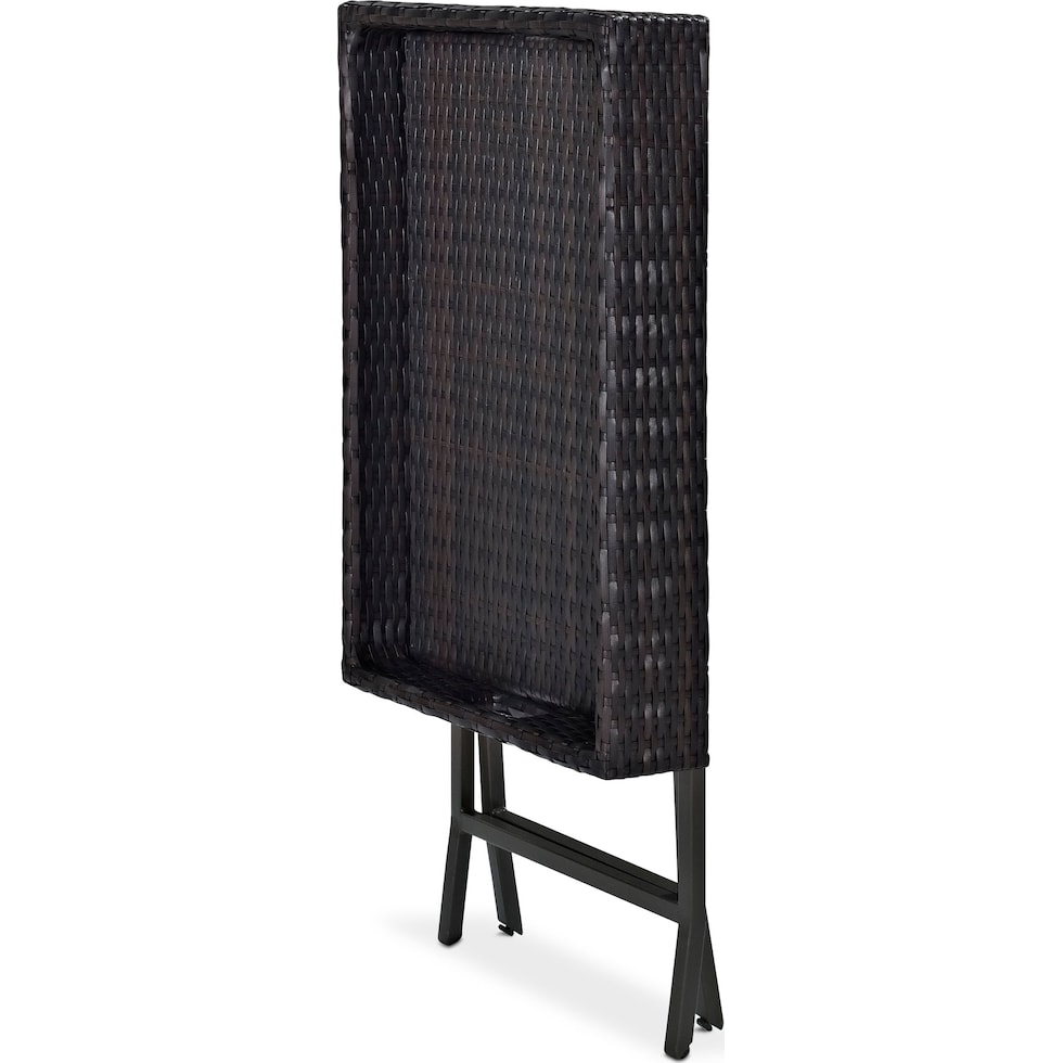 aldo outdoor dark brown outdoor end table   
