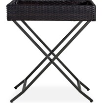 aldo outdoor dark brown outdoor end table   