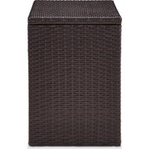 aldo outdoor dark brown outdoor end table   