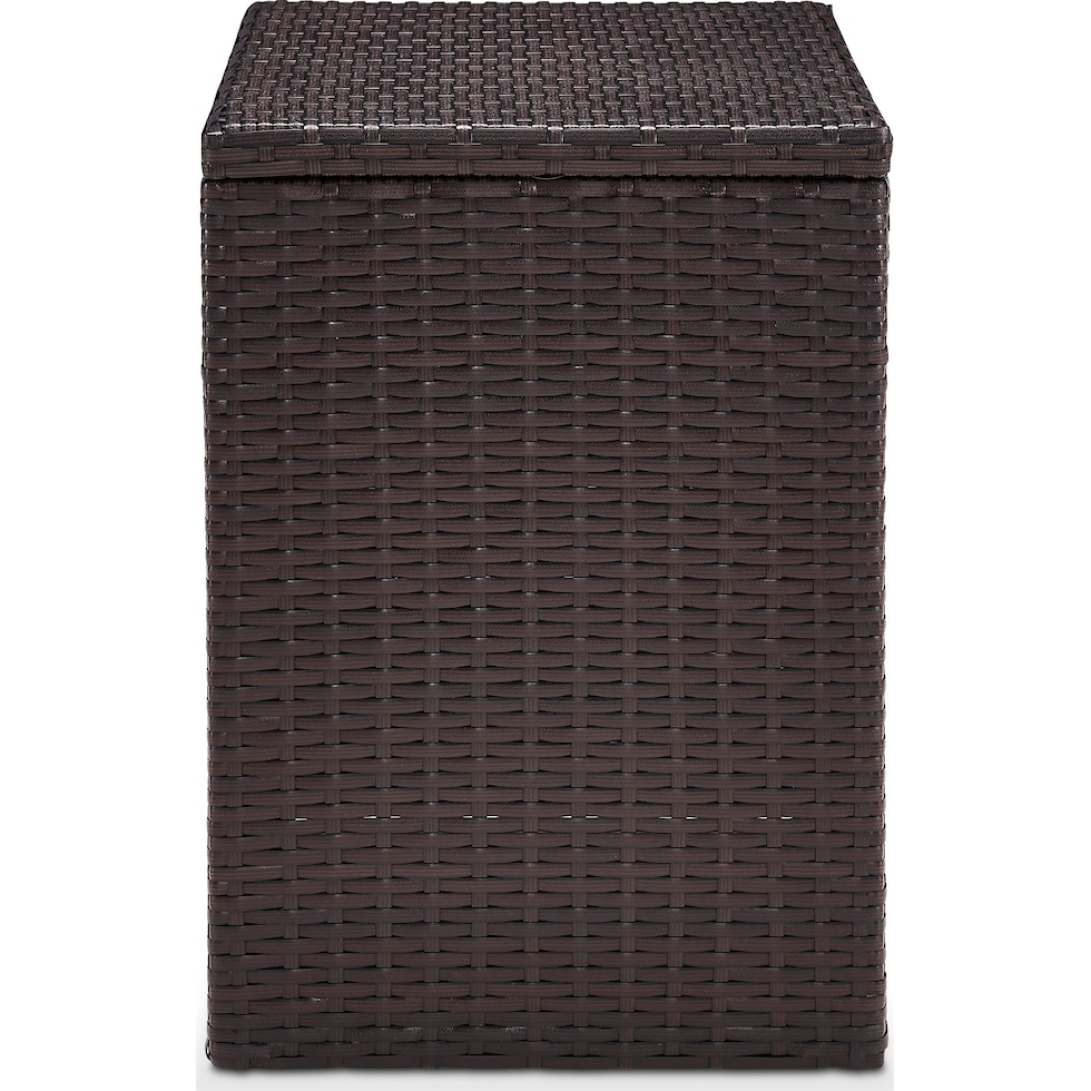 aldo outdoor dark brown outdoor end table   
