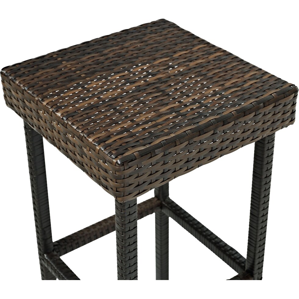 aldo outdoor dark brown outdoor stool   