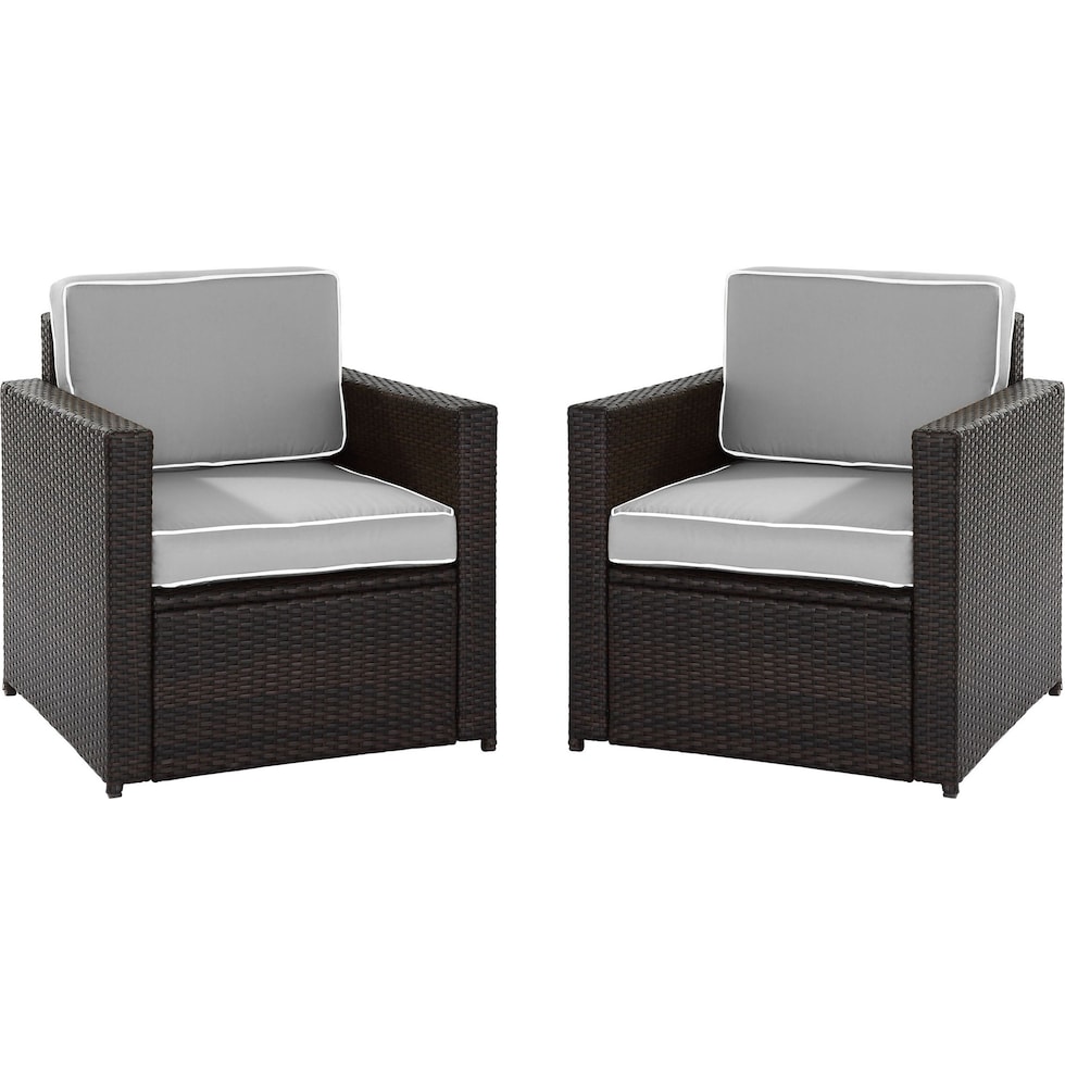 aldo outdoor gray outdoor chair set   