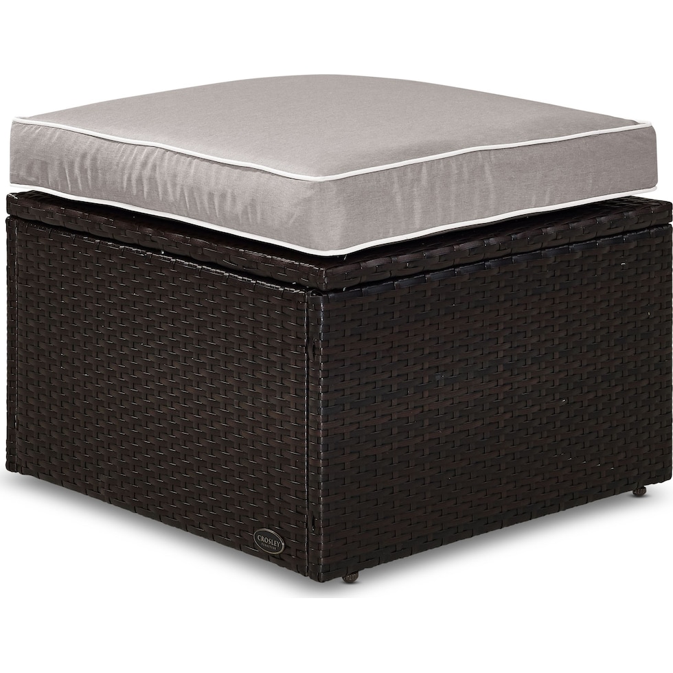 aldo outdoor gray outdoor ottoman   