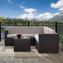 aldo outdoor gray outdoor sectional set   