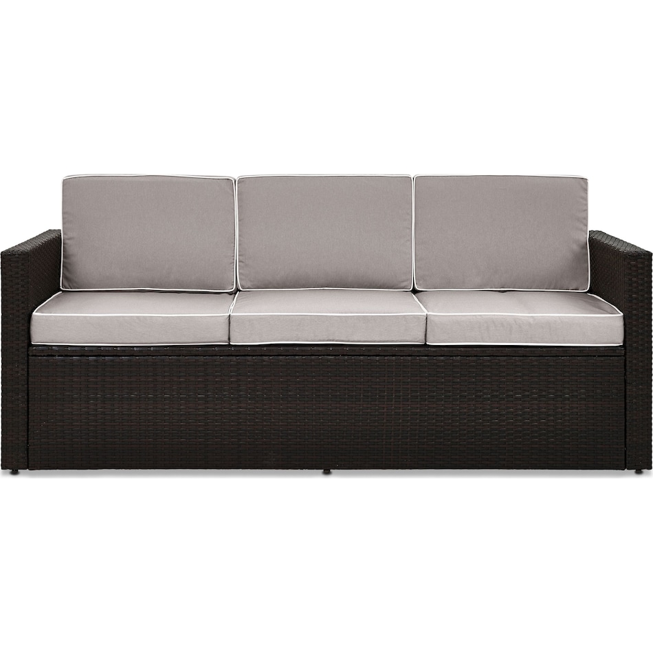 aldo outdoor gray outdoor sofa   