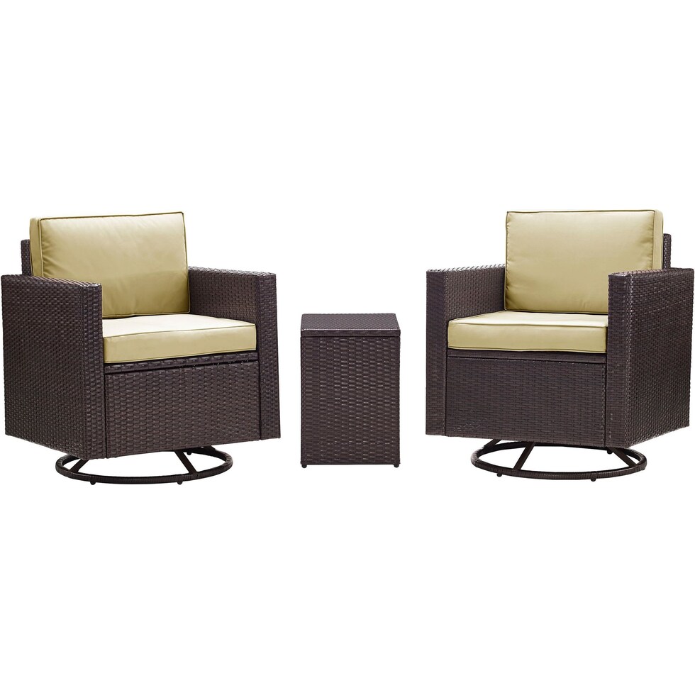 aldo outdoor light brown outdoor chair set   