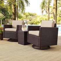 aldo outdoor light brown outdoor chair set   