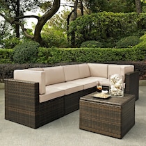aldo outdoor light brown outdoor sectional set   