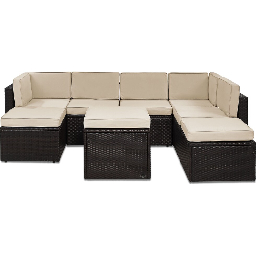 aldo outdoor sand outdoor sectional set   