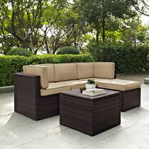 aldo outdoor sand outdoor sectional set   