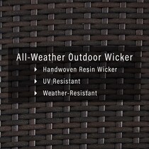 aldo dark brown  pc outdoor living   