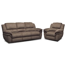 aldo dark brown  pc power reclining living room   